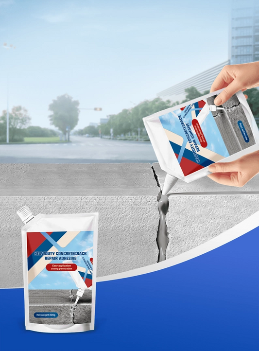 Heavy-Duty Concrete Crack Repair Adhesive,Concrete Adhesive Outdoor Waterproof,Weather-Resistant Concrete Crack Filler - Pack of 2